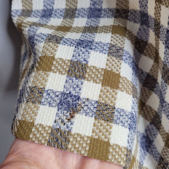 VINTAGE 70s plaid two piece shift dress and matching blazer XL - Picture 10 of 17